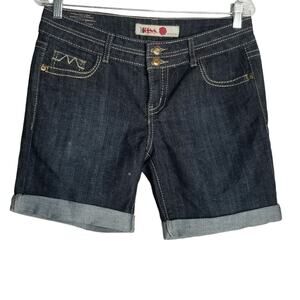 1st Kiss Women's  Rolled Cuff Denim Bermuda Shorts, Size 7